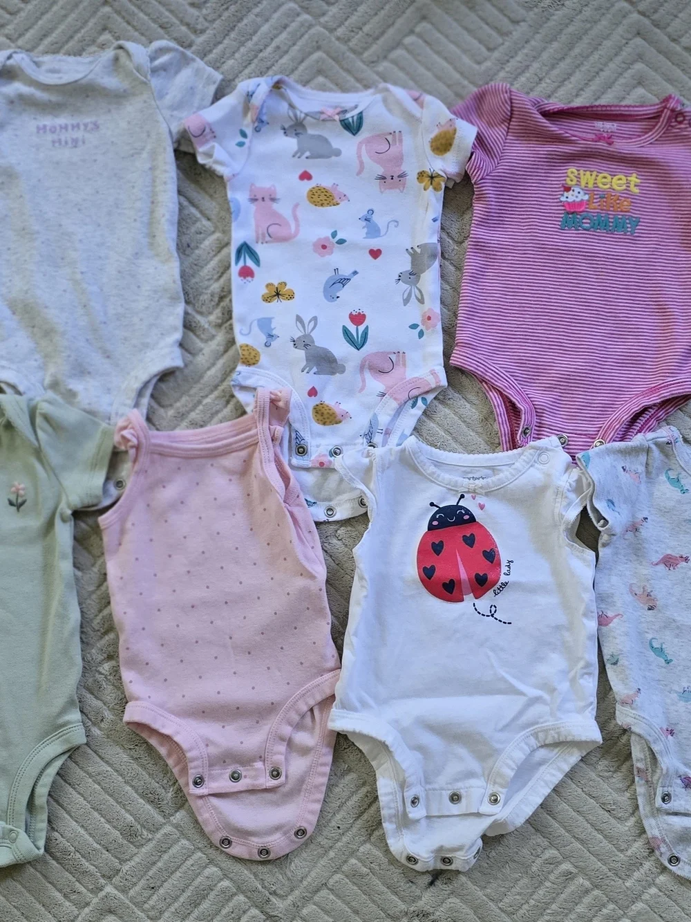 Carter’s Baby Girl Onesies/Bodysuits 3 Months Set of 7